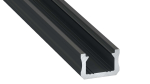 Lumines profile type X anodized black, 1 m